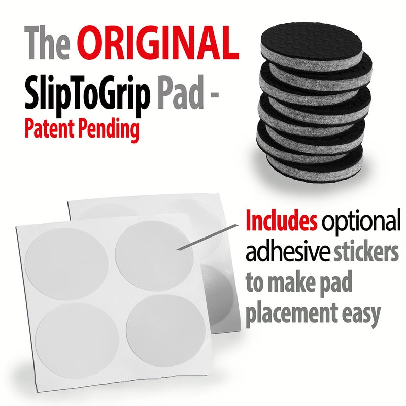 SlipToGrip 8 Pack Furniture Grippers by iPrimio - Furniture Non-Slip Pads 2" Round with 3/8" Heavy Duty Felt Core. No Adhesive. No Nails. Won't Harm Floors. - Image 5